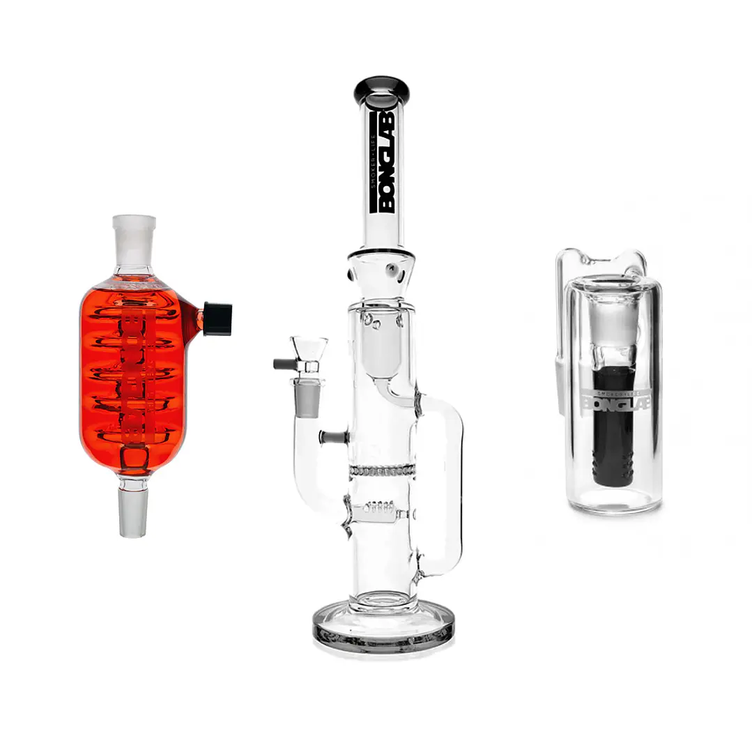 Kit Mad Professor + Atrapa Cenizas Perc 18 mm + Chiller Unit 18 mm 1