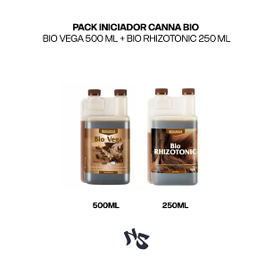 Pack Iniciador CANNA Bio | Vega 500 ml + Rhizotonic 250 ml