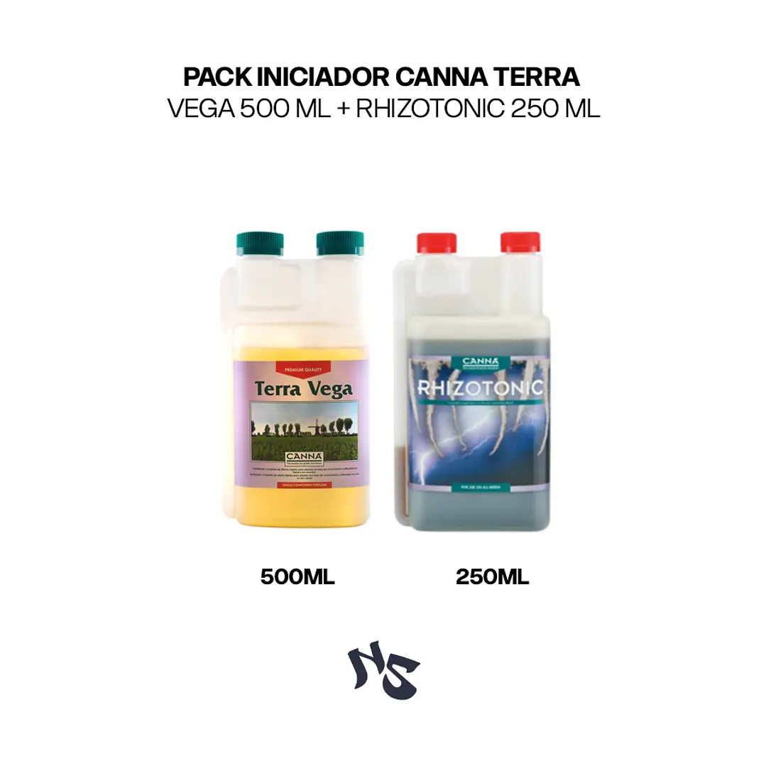 Pack Iniciador CANNA Terra | Vega 500 ml + Rhizotonic 250 ml 1