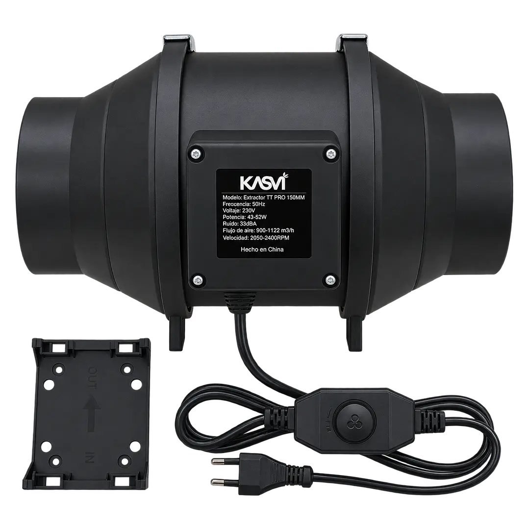 Extractor Kasvi TT Black Pro 2 Velocidades | 125–200 mm 4