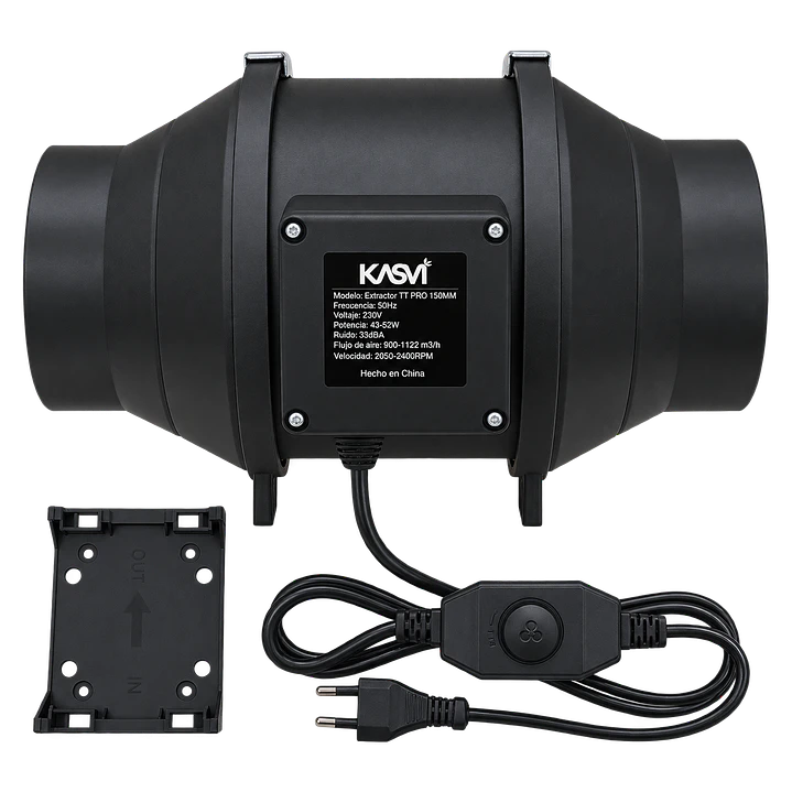 Extractor Kasvi TT Black Pro 2 Velocidades | 125–200 mm 4