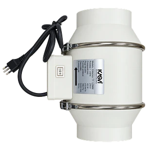 Extractor de Aire Kasvi TT 100 a 250 mm | 1 Velocidad
