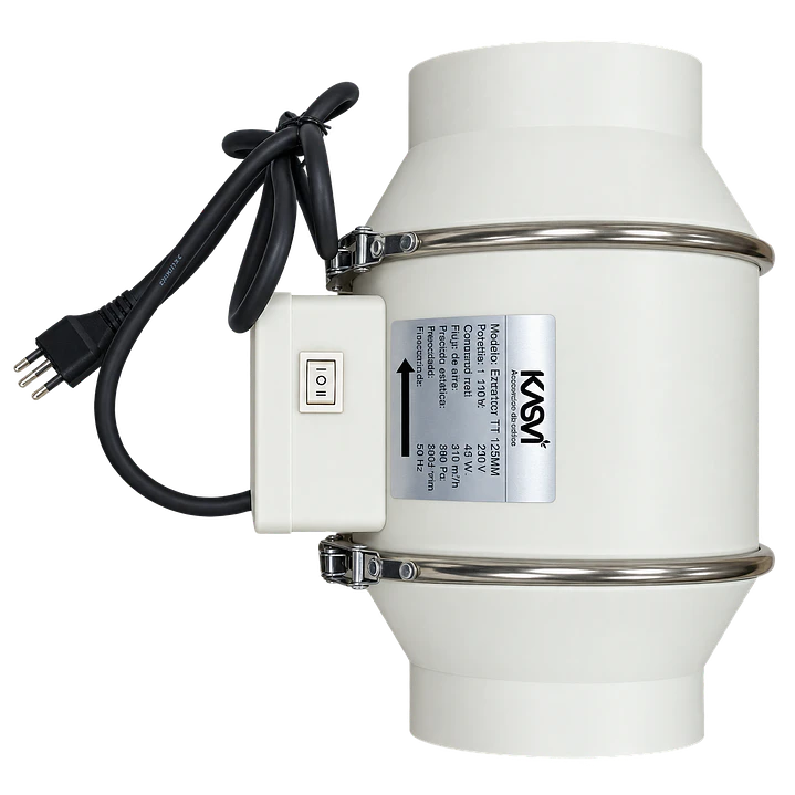 Extractor de Aire Kasvi TT 100 a 250 mm | 1 Velocidad 2