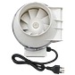 Extractor de Aire Kasvi TT 100 a 250 mm | 1 Velocidad - Miniatura 4