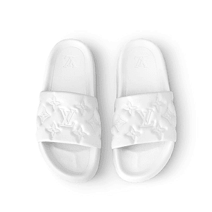 Louis Vuitton Waterfront White Slippers
