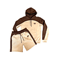 SYNA World Hood Twinset Brown - thumbnail 1