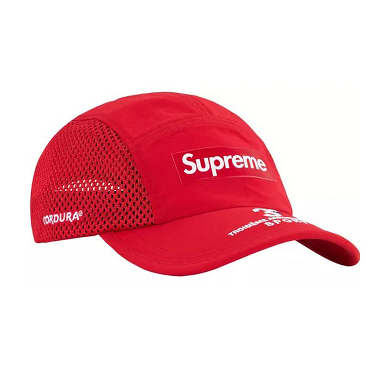 Supreme Mesh Side Panel Camp Red Cap 1