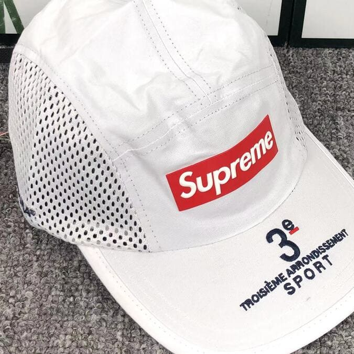 Supreme Mesh Side Panel Camp White Cap 5