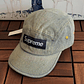 Supreme Washed Chino Twill Camp Blue Jeans Cap - thumbnail 2