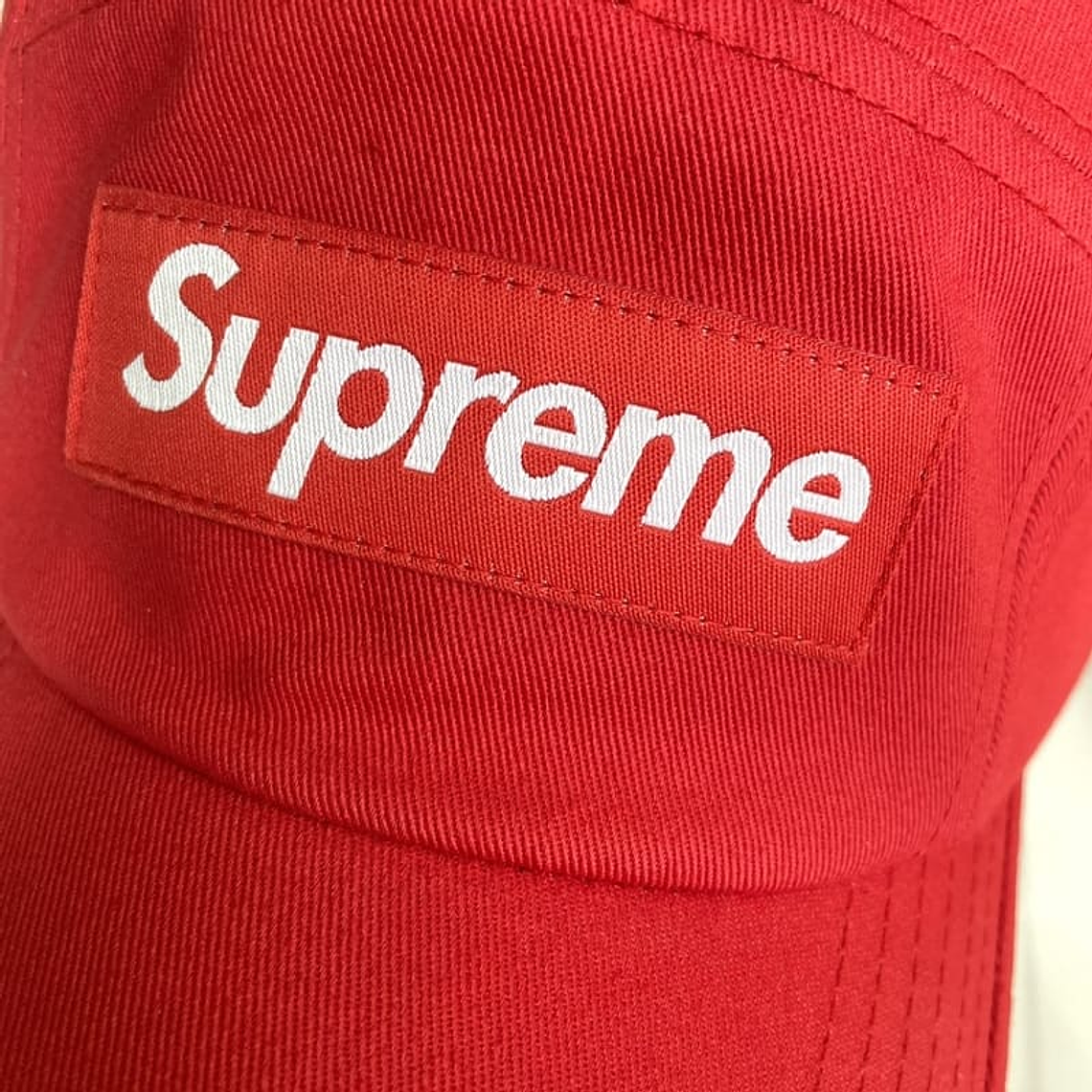 Supreme Washed Chino Twill Camp Red Cap 3