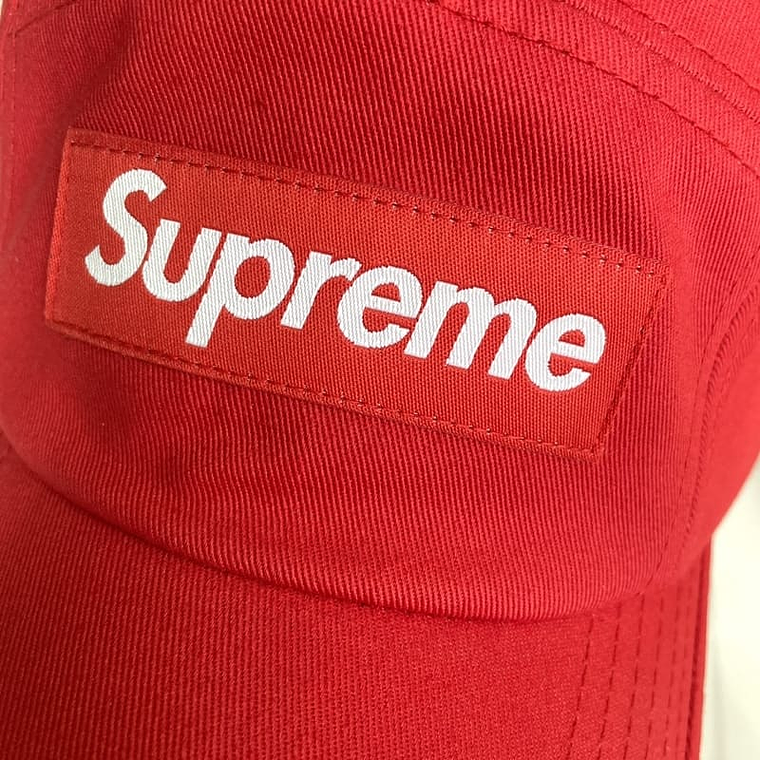 Supreme Washed Chino Twill Camp Red Cap 3