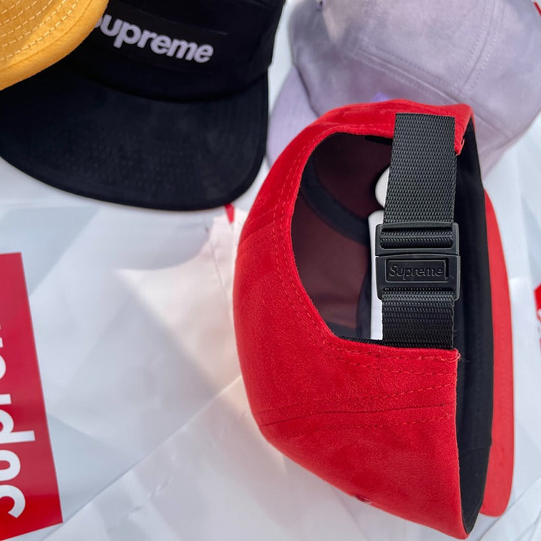 Supreme Suede Camp Red Cap 3