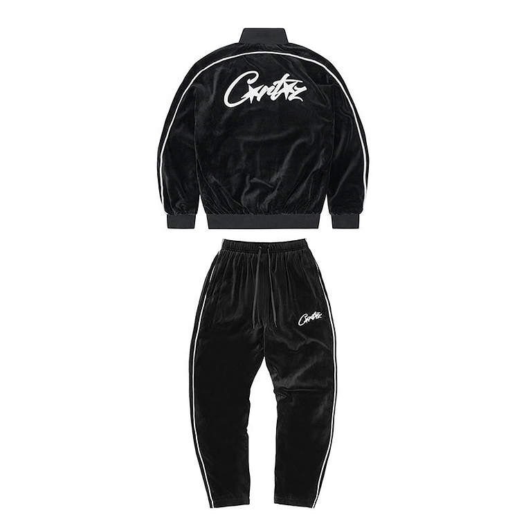 Corteiz Black Velour Set 1