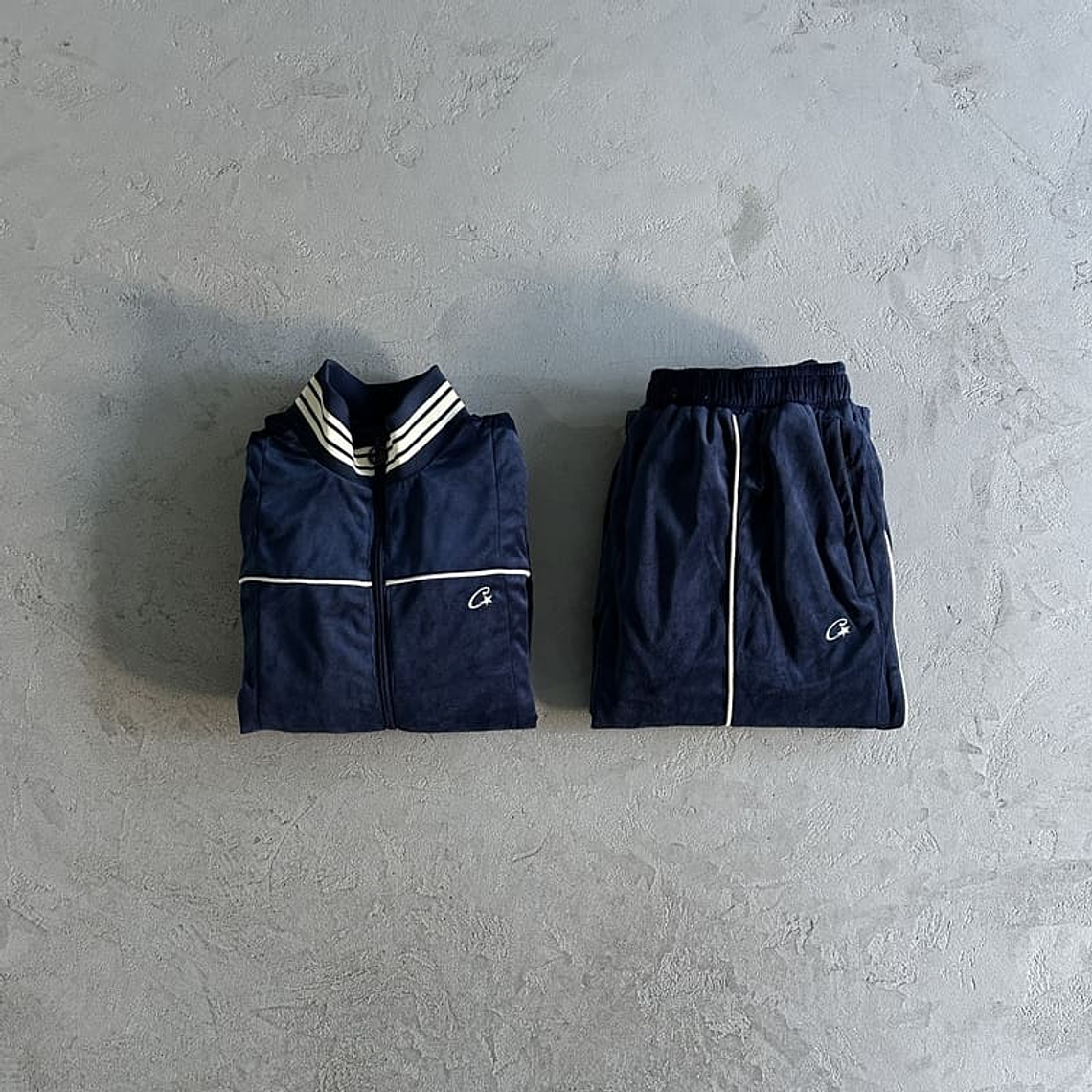 Corteiz Dark Blue Velour AMG Set 7