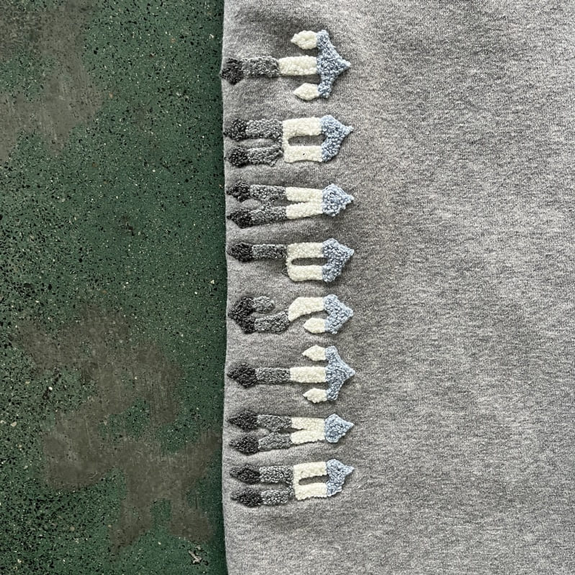 Trapstar Chenille Decoded 2.0 Grey/Ice Blue Set 8