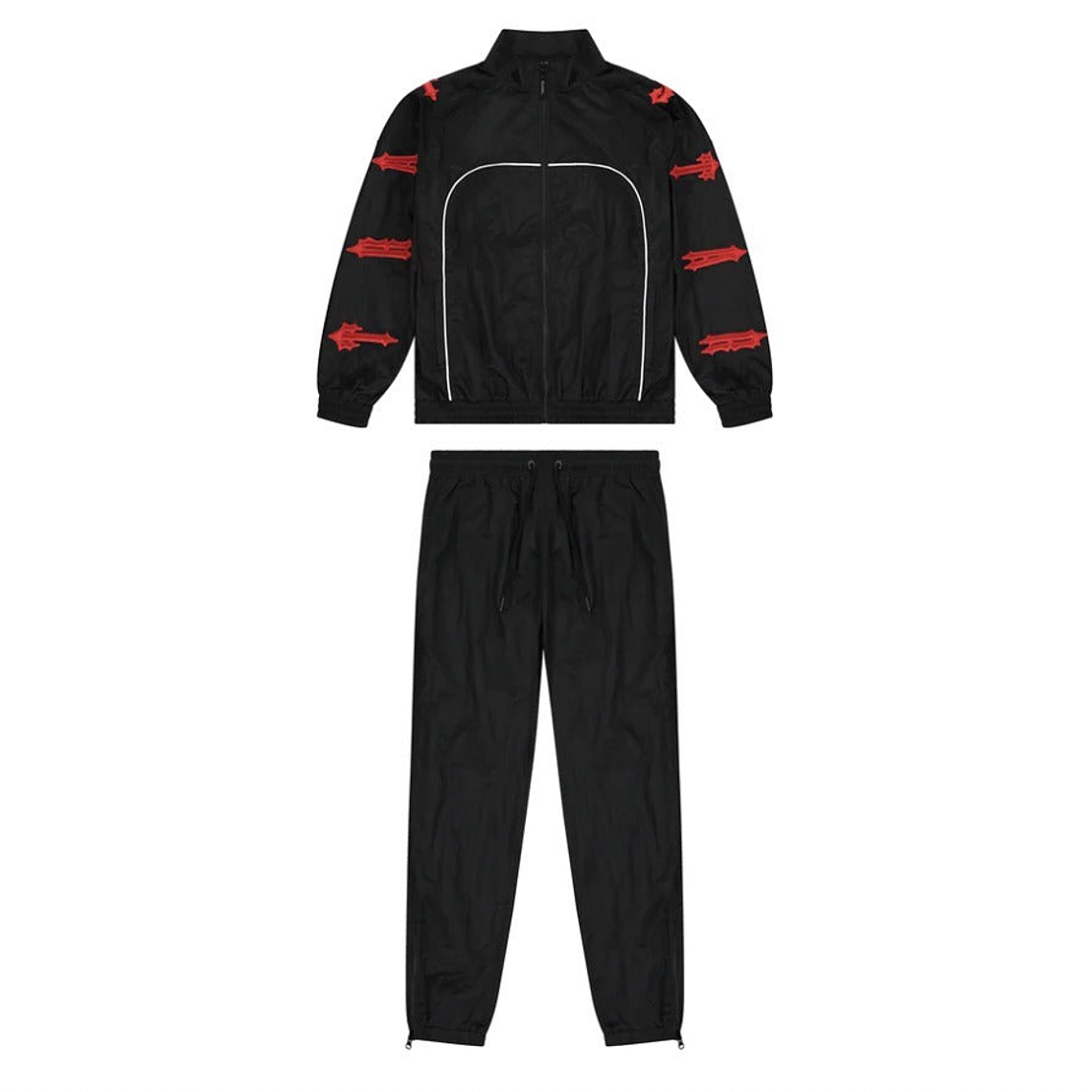 Trapstar Irongate 2.0 Shellsuit Red Black Set 1