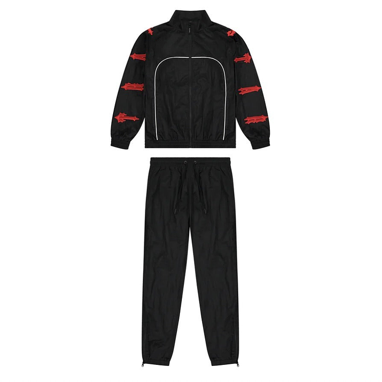 Trapstar Irongate 2.0 Shellsuit Red Black Set 1