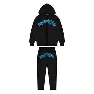 Trapstar Wildcard Chenille Blue Black Set