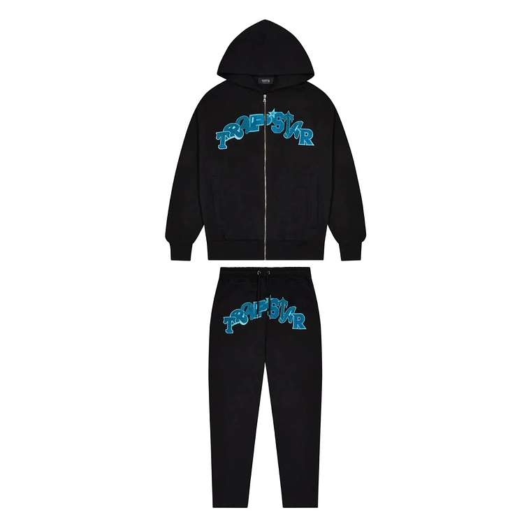 Trapstar Wildcard Chenille Blue Black Set 1