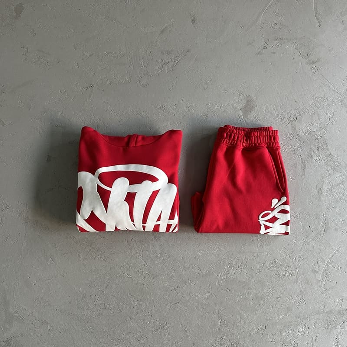 SYNA World Hood Twinset Red 4