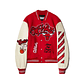 Off White c/o Chicago Bulls Red Varsity Jacket - thumbnail 1