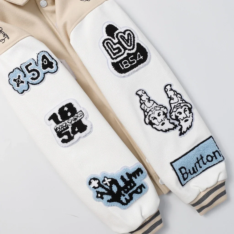 Louis Vuitton Leather Varsity Jacket White by Virgil Abloh 4