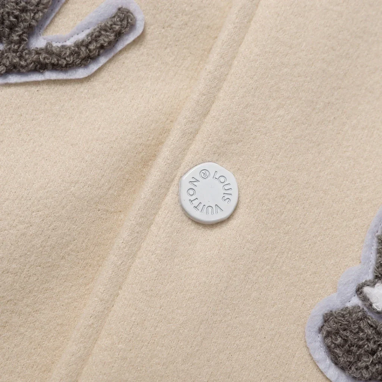 Louis Vuitton Leather Varsity Jacket White by Virgil Abloh 8