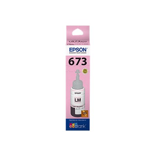Botella de Tinta Epson T673 color Magenta claro