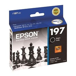 Epson T197 - cartucho de tinta - negro gran capacidad - original