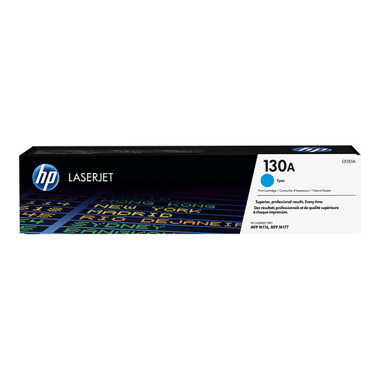 HP 130A - cián - original - LaserJet - cartucho de tóner (CF351A)