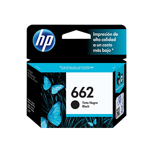 Cartucho de Tinta HP 662 Color Negro CZ103AL