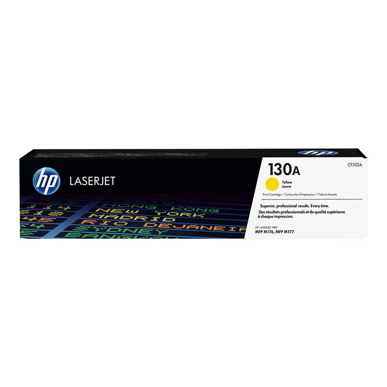 Cartucho de Toner HP 130A color amarillo original LaserJet (CF352A) 1