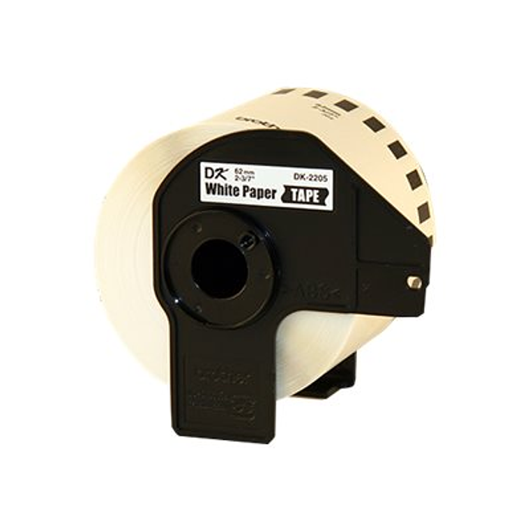 Cinta de impresion Brother DK2205 - Rollo (6,2 cm x 30,4 m) 1