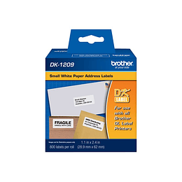 Brother DK1209 - etiquetas de direcciones - 28.9 x 62 mm