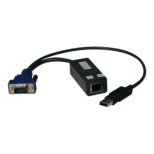 Tripp Lite USB Single Server Interface Unit Virtual Media KVM Switch HD15 USB RJ45 TAA - alargador KVM