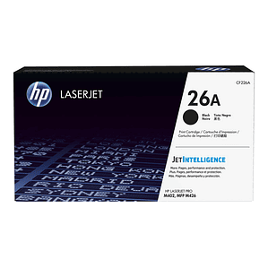 Cartucho de Tóner HP 26A negro original LaserJet (CF226A)