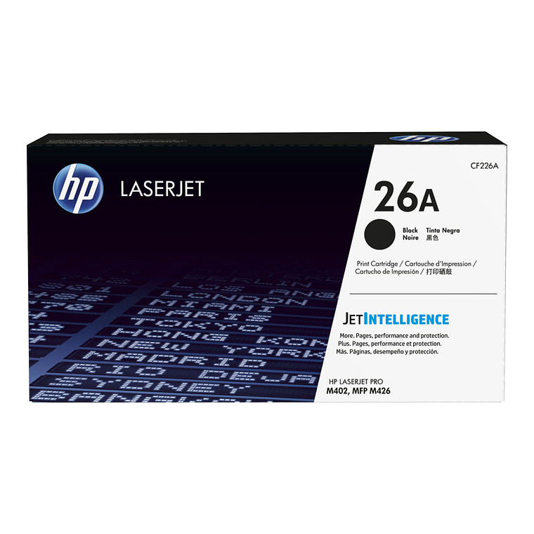 Cartucho de Tóner HP 26A negro original LaserJet (CF226A) 1