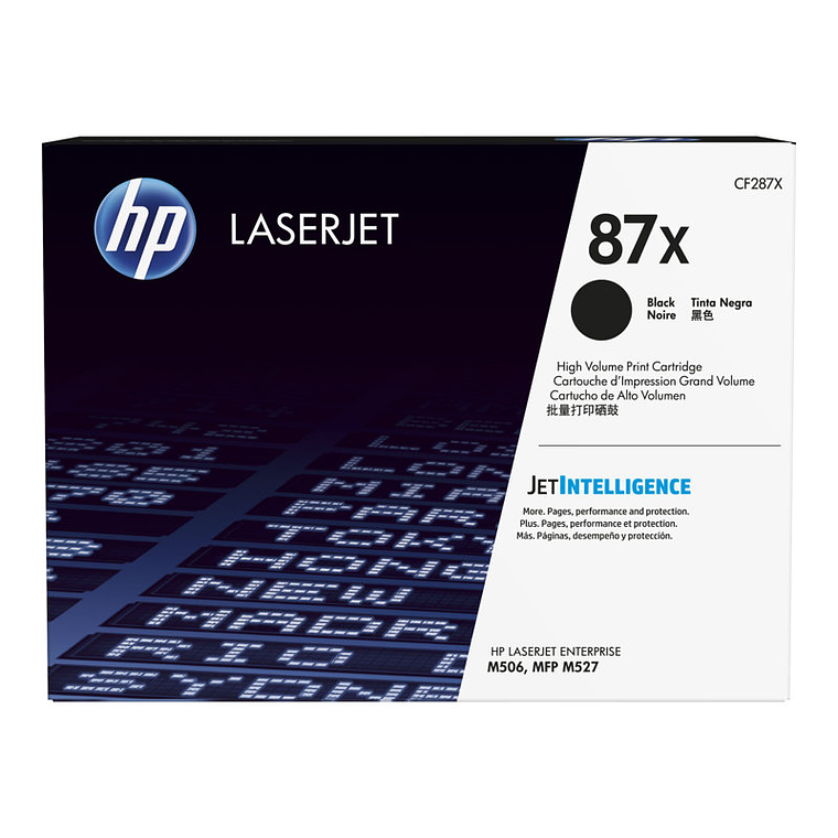 cartucho de tóner HP 87X color negro original LaserJet CF287X 1