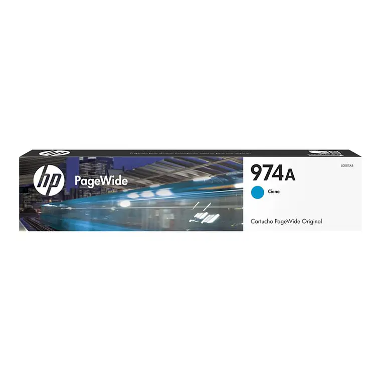 cartucho de tinta HP 974A color cian PageWide L0R87AL 1