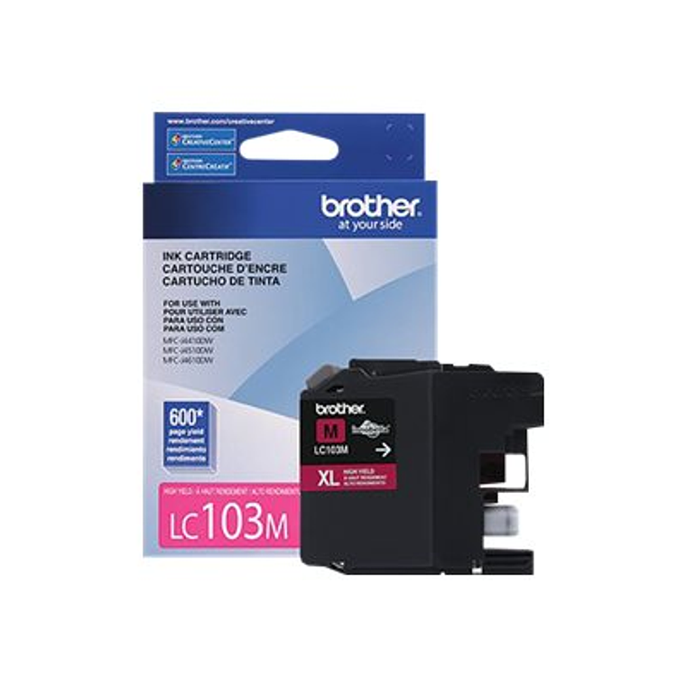 Cartucho de tinta Brother LC103M color magenta 1