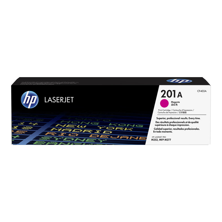 Cartucho de toner HP 201A color magenta LaserJet CF403A 1