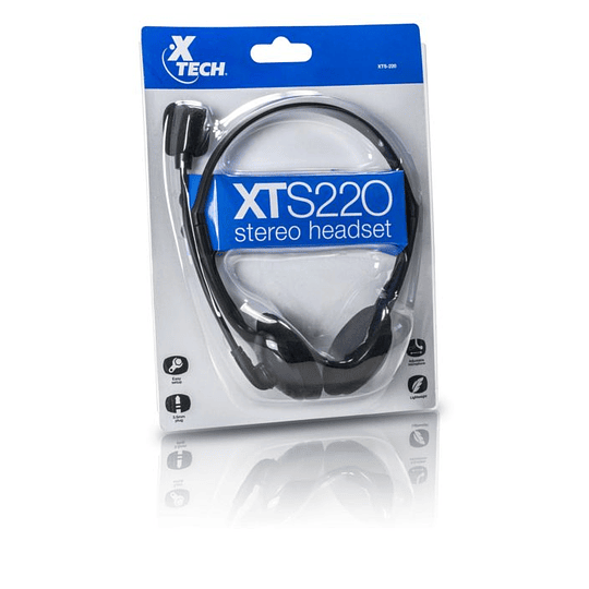 Xtech - Audífonos Xtech XTS-220 Negro Con Microfono
