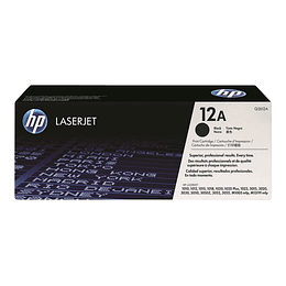 Cartucho de Tóner HP 12A negro original LaserJet (Q2612A)