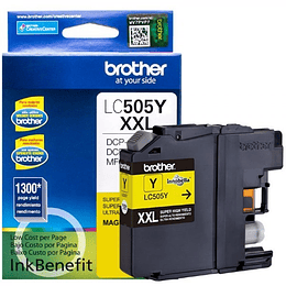 Brother LC505Y - Súper Alto Rendimiento - amarillo - original - cartucho de tinta