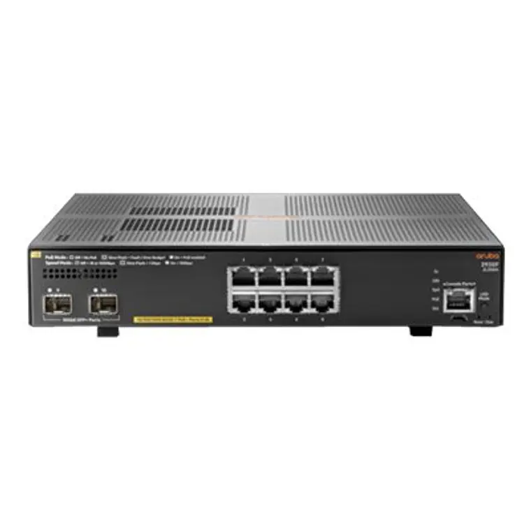 Switch 8 puertos HPE Aruba 2930F 8G PoE+ 2SFP+ conmutador Gestionado - rack 1