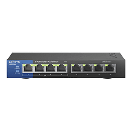 Switch 8 puertos Linksys Business LGS108P - conmutador sin gestionar