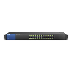 Switch 24 puertos Linksys Business LGS124P - conmutador sin gestionar rack