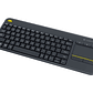 Logitech Wireless Touch Keyboard K400 Plus - teclado - con panel táctil - negro - Miniatura 1