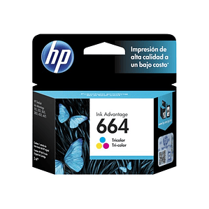 Cartucho de Tinta HP 664 tricolor Ink Advantage F6V28AL