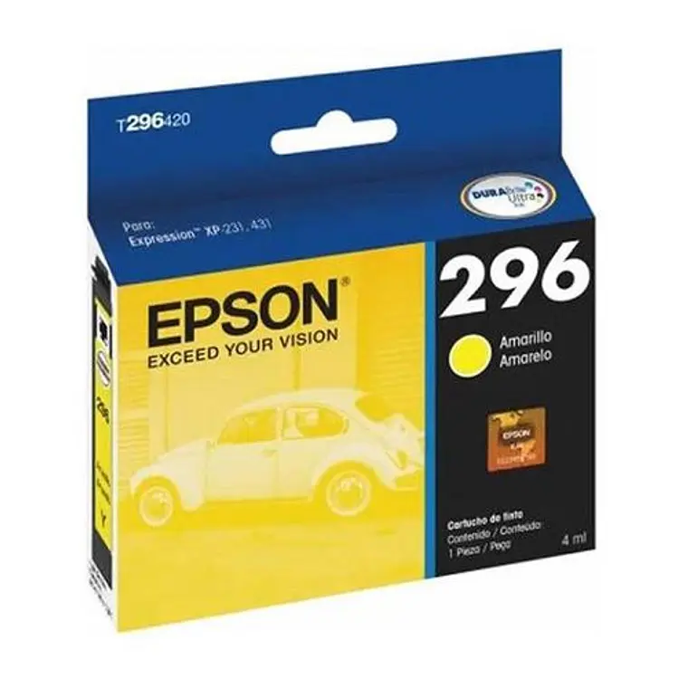 Cartucho de tinta Epson 296 Color amarillo 1